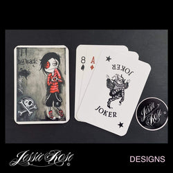 'Boy Black' Playing Cards